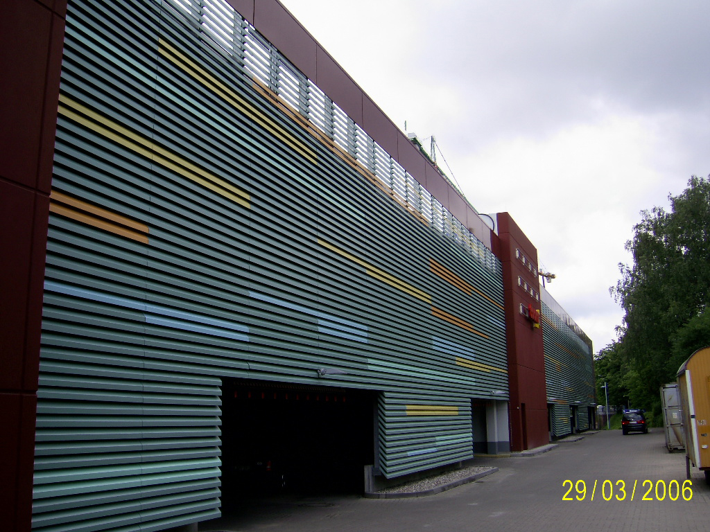 rotec Schallschutz Lamellenwand Parkhaus Hamburg